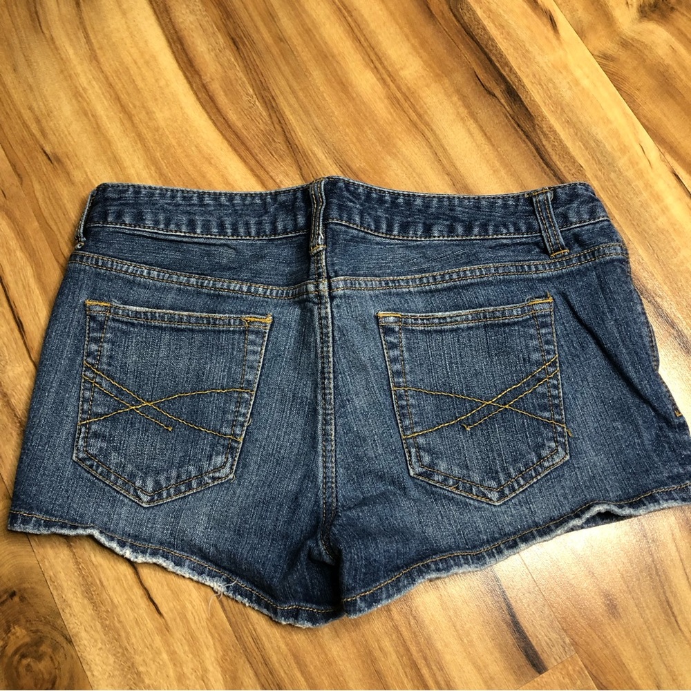 Aeropostale AERO Size 7/8 Medium Wash hot pants Y2K